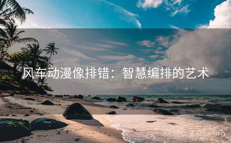 风车动漫像排错：智慧编排的艺术